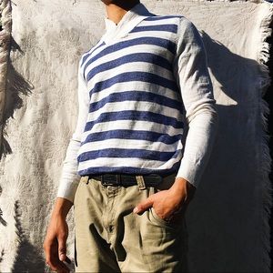 Express Men’s Slim Fit Striped Shirt Size M